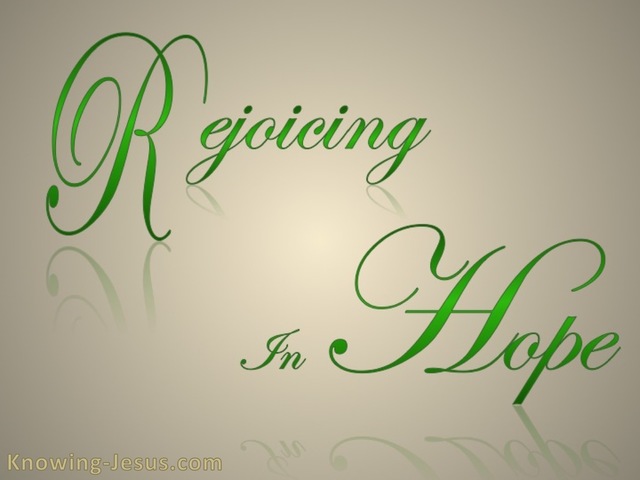 Romans 12:12 Rejoice In Hope (beige)